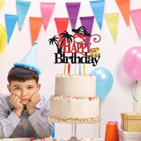pirates Happy birthday cake topper, pirate-themed children's birthday party decorations in Saudi Arabia