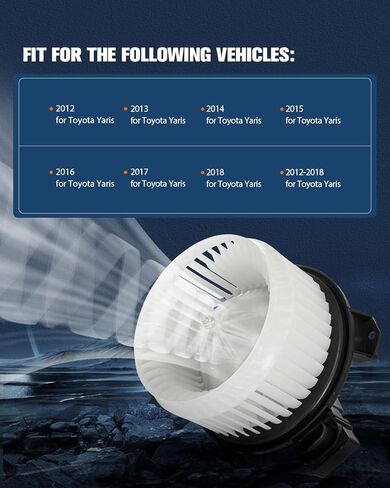 ECCPP AC Blower Motor Fit for 2012-2018 for Toyota Yaris HVAC Heater Blower Motor Replacement 700264 in Saudi Arabia