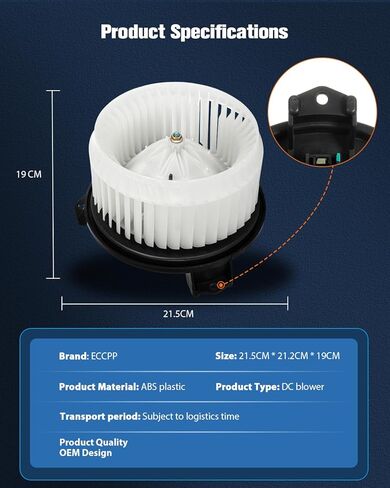 ECCPP AC Blower Motor Fit for 2012-2018 for Toyota Yaris HVAC Heater Blower Motor Replacement 700264 in Saudi Arabia