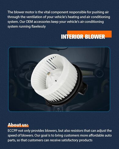 ECCPP AC Blower Motor Fit for 2012-2018 for Toyota Yaris HVAC Heater Blower Motor Replacement 700264 in Saudi Arabia