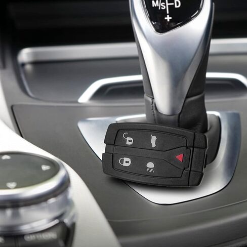 X AUTOHAUX 2 قطعة 5 أزرار غير مقطوعة إدراج مفتاح فوب دخول بدون مفتاح التحكم عن بعد غطاء حافظة مفتاح لاند روفر فريلاندر ديسكفري 2 استبدال 3043A-TX9 in Kuwait