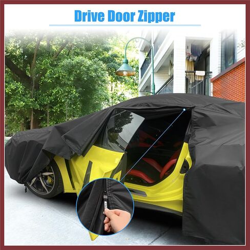 Waterproof Car Cover for Chevrolet Corvette C4 C5 C6 C7 1984-2019 210D Outdoor Full Car Cover All Weather Windproof Sun Rain Protection with Door Zipper Replace Parts in Saudi Arabia