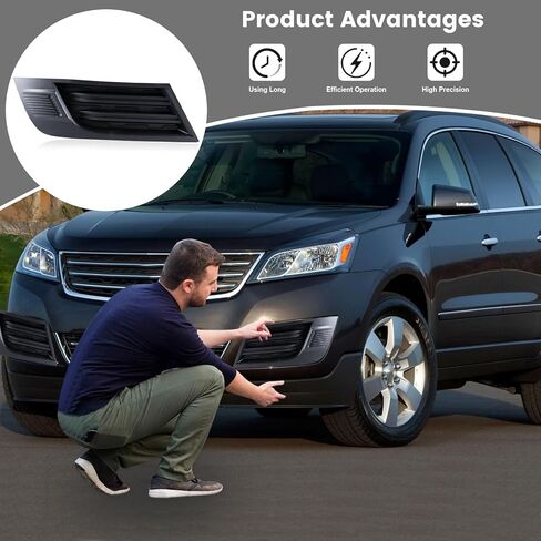 إطار ضوء الضباب الأمامي متوافق مع Chevy Traverse 2013-2017 LTZ LS LT Premier، غطاء مصباح الضباب الأمامي المصد الأمامي إطار إطار السائق استبدال الجانب الأيسر: GM1038151 20983805 in Saudi Arabia