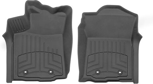 سجادات أرضية Weathertech FloorLiner HP Custom Fit لسيارة Toyota Tacoma الصف الأول (4412991IM)، أسود in Kuwait