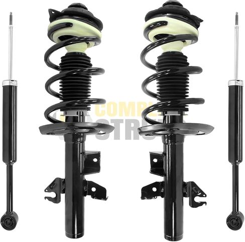 COMPLETESTRUTS - Front Quick Complete Strut Assemblies with Coil Springs and Rear Shock Absorbers Replacement for 2015-2017 Chrysler 200 3.6L - Set of 4 in Saudi Arabia