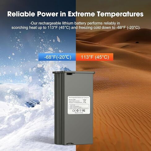 بطارية بديلة لكاميرا الصيد من Topwowe بقدرة 6000 مللي أمبير في الساعة قابلة لإعادة الشحن متوافقة مع كاميرا الصيد X وX Pro وX Gen 2.0 in Kuwait