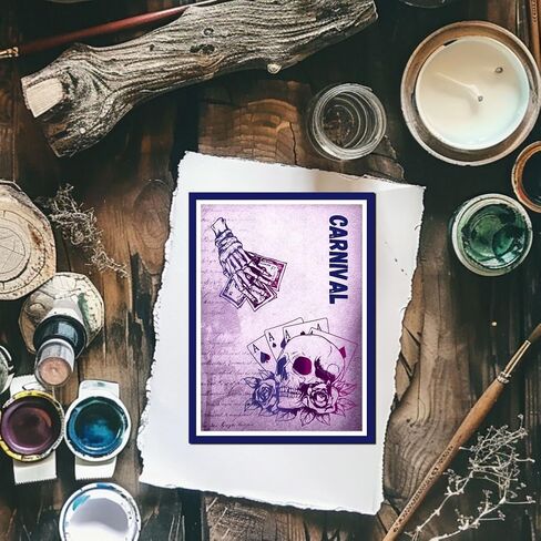 طوابع شفافة من GLOBLELAND Skeleton Entertainment، طوابع شفافة لنرد البوكر من السيليكون، طوابع شفافة لبطاقات القصاصات بنفسك، صنع مجلة ألبوم الصور in Saudi Arabia