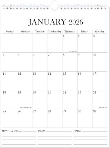 التقويم 2025-2026 - تقويم حائط لمدة 18 شهرًا من يناير 2025 إلى يونيو 2026، 2025-2026 مخطط تقويم معلق على الحائط مع ورق سميك، 12 بوصة × 14.5 بوصة، تقويم عمودي، أخضر in Kuwait