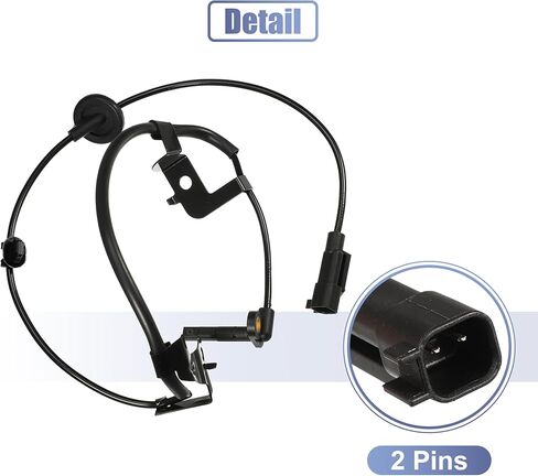 uxcell Rear Right ABS Sensor Wheel Speed Sensor for MITSUBISHI OUTLANDER 2007-2009 No.4670A158 in Saudi Arabia