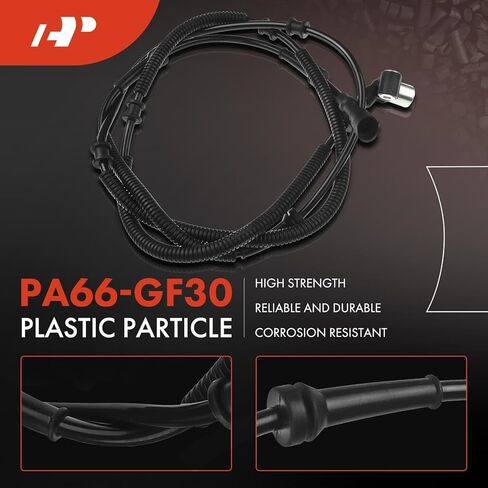 مستشعر سرعة العجلات A-Premium ABS متوافق مع موديلات Jeep - Wrangler 1997-2006، TJ 1997-2006، أداة رياضية - السائق الخلفي وجانب الراكب، مجموعة من قطعتين، استبدال # 56027729AB، 56027728AB in Kuwait