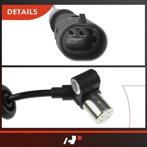 مستشعر سرعة العجلات A-Premium ABS متوافق مع موديلات Jeep - Wrangler 1997-2006، TJ 1997-2006، أداة رياضية - السائق الخلفي وجانب الراكب، مجموعة من قطعتين، استبدال # 56027729AB، 56027728AB in Kuwait
