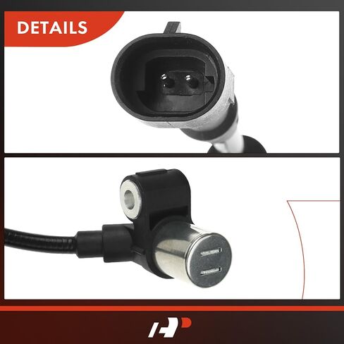 مستشعر سرعة العجلات A-Premium ABS متوافق مع موديلات Jeep - Wrangler 1997-2006، TJ 1997-2006، أداة رياضية - السائق الخلفي وجانب الراكب، مجموعة من قطعتين، استبدال # 56027729AB، 56027728AB in Kuwait