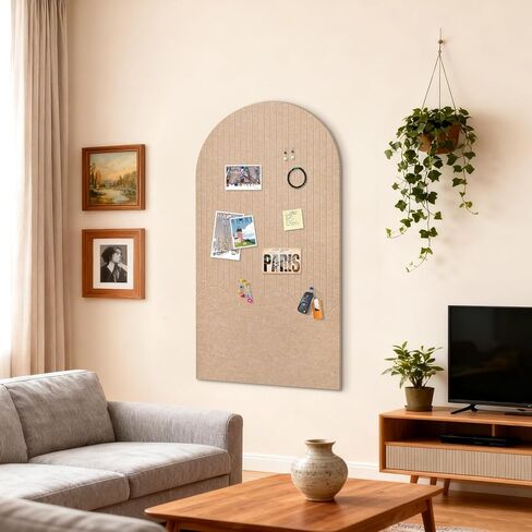 لوحة إعلانات كبيرة الحجم مع شريط ذاتي اللصق، 96 بوصة × 48 بوصة، بديل لوحة الفلين للجدار، لوحة صور مكونة من 4 قطع لديكور استوديو المكتب المنزلي، تتضمن 40 دبوس دفع in Kuwait