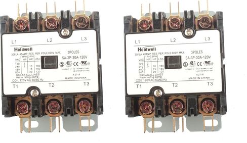 Holdwell SA-3P-30A-120V 3 Pole 20 Amp 25 Amp 30 Amp 120V Coil Definite Purpose Air Conditioner Contactor in Kuwait