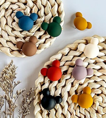 24 Pcs Cute Push pins,Colorful Decorative thumbtacks,Mouse Push pins,for Cork Board,Office or Home (24 Pcs- Velvet) in Saudi Arabia