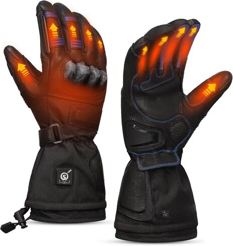 SAVIOR HEAT Heated Motorcycle Gloves for Men Women，Touchscreen 7.4V 3000mAh Rechargeable Battery Electric Gloves for Cycling Riding Snowmobile Skiing in Saudi Arabia