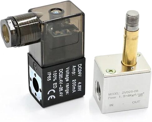 Air Solenoid Valves 2V025-08 2 Position 2 Port 1/4" Normally Closed Valv Pneumatic Solenoid Valve 12V 24V 110V 220V Volt(AC220V) in Saudi Arabia