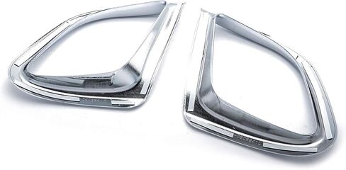 x xotic tech Chrome Rear Bumper Reflector Fog Light Lamp Frame Bezel Molding Cover Trims Compatible with Toyota Highlander 2014-2019(NOT FIT Limited Version) in Saudi Arabia