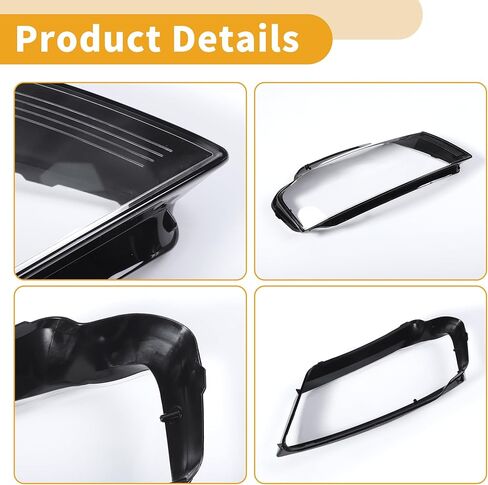 Headlight Lens Cover Headlight Headlamp Lense Clear Lens Cover for Audi A3 2009-2012 Clear Black Pc 1 Pc Front Right Car in Saudi Arabia