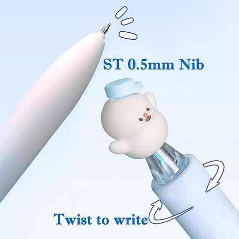 8 Pcs Cute Snowman Pens 0.5mm, DIY Snowflake Stickers Decor with Gradient Color Pen Barrel, Holiday Pens Bulk, Smooth Writing, Black Ink for School Office Stationery, Birthday Gifts, Snowman in Saudi Arabia