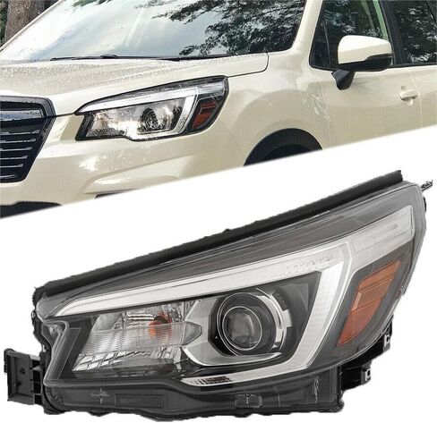 مجموعة المصابيح الأمامية Erlebnis متوافقة مع 2015-2017 Subaru Legacy/Outback، مجموعات المصابيح الأمامية المزدوجة استبدال العدسات الشفافة (الطراز A) in Saudi Arabia