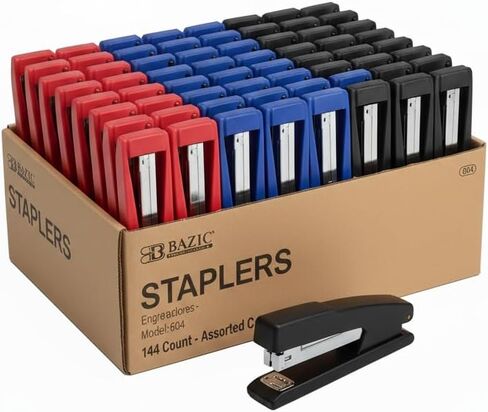 BAZIC Standard (26/6) Metal Stapler w/ 500 Ct. Staples in Saudi Arabia