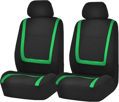 أغطية مقاعد السيارة من TLH Automotive، أغطية مقاعد السيارة القماشية المسطحة الفريدة من نوعها، المجموعة الأمامية فقط، أغطية المقاعد البرتقالية، أغطية المقاعد الملائمة العالمية، الملحقات الداخلية، حامي مقعد السيارة للسيارات، السيارات، الشاحنات، سيارات الدفع in Kuwait