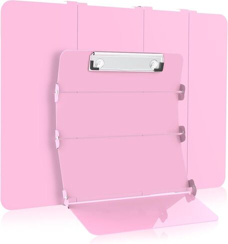 Nursing Clipboard Foldable, Nursing Medical Edition Cheat Sheets Aluminum 4 Layers Nurse Foldable Clipboard, Nursing Pocket Size Pen Clip Pocket Clipboard for Nurses Students School and Doctors- Rose in Saudi Arabia