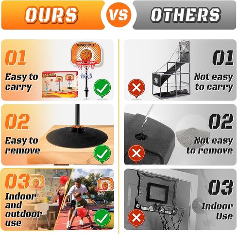 Indoor Basketball Hoop,Mini Tabletop Basketball Hoop Set with Two Balls, Mini Hoops for Desk Table Bed Office Bedroom Basketball Toys for Kids and Adults in Saudi Arabia