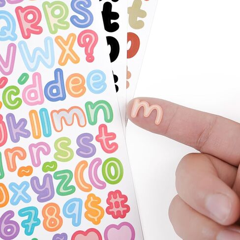 ملصقات حروف إنجليزية مقاس 0.5 بوصة لتزيين بطاقات تهنئة Guka، سجل قصاصات الحساب اليدوي، باستخدام ملصقات الحروف in Kuwait