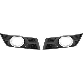KUAFU Fog Light Bezel Compatible with 2010-2016 Cadillac SRX Bumper Driving Fog Lamps Cover L&R Side Black & Silvery Color Replacement for 25778388 25778389 GM1038125 GM1039125 in Saudi Arabia