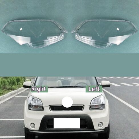 Plexiglass Headlamp Cover Replacement Compatible With K-ia Compatible With Soul 2010-2013 - Transparent Lens Shell Headlights(Right 1PCS) in Saudi Arabia