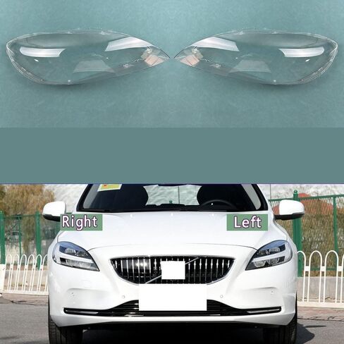 Compatible With V-olvo V40 2017-2019 Headlight Shell - Transparent Headlamp Lens Cover Replacement Plexiglass(Left) in Saudi Arabia