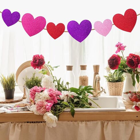Fancy Land 120 Pcs Valentine’s Day Glitter Paper Heart Cutouts Heart Shaped Cutouts Valentines Day Decorations for Office Home Classroom Bulletin Board Art Craft Supplies 3 Inch 4.5 Inch 6 Inch in Saudi Arabia