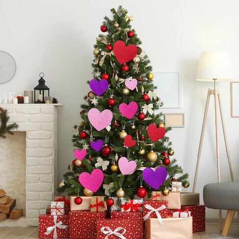Fancy Land 120 Pcs Valentine’s Day Glitter Paper Heart Cutouts Heart Shaped Cutouts Valentines Day Decorations for Office Home Classroom Bulletin Board Art Craft Supplies 3 Inch 4.5 Inch 6 Inch in Saudi Arabia