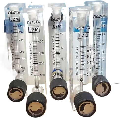 Flowmeter 6-600 ml per min 0.1-1000 LPM Push in 6 8 10 mm Acrylic LZM-6T Panel Air N2 CO2 Gas Rotameter With Valve Adjustable(0.5-5LPM,10mm,LZM-6T N2) in Saudi Arabia