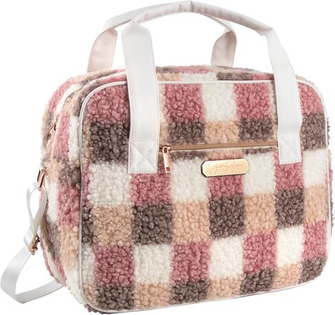 Jessica Simpson Travel Tote Duffle Bag for Women, Carry On Waterproof Metallic Weekender Overnight Duffel Bag with Pockets (Metallic Mermaid) in Saudi Arabia