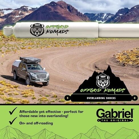 ممتص الصدمات الخلفي Gabriel OffGrid Nomads NM1002 يناسب شيفروليه تاهو، سوبربان، أفالانش 1500 2500؛ جي إم سي يوكون XL؛ الحمولة الثقيلة، جميع التضاريس، الثبات على الطرق الوعرة (عبوة واحدة) in Saudi Arabia