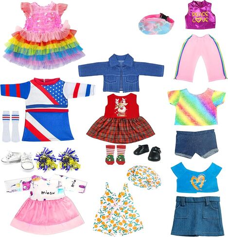 18 inch Doll Clothes Accessories American Doll Socks 18 inch Girl Doll Shoes - Compatible with18 Inch Dolls Clothes in Kuwait