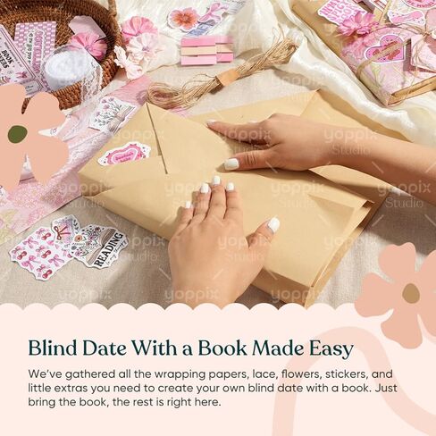 YOPPIX 6 مجموعة تاريخ أعمى مع مجموعة هدايا الكتب، حول موضوع حار هدايا تاريخ الكتاب الأعمى لمحبي الكتب القراء نادي محبي الكتب المكتبية (لا توجد كتب بما في ذلك) in Kuwait