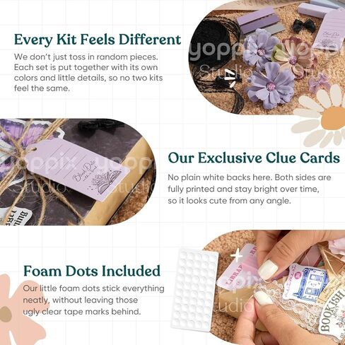 YOPPIX 6 مجموعة تاريخ أعمى مع مجموعة هدايا الكتب، حول موضوع حار هدايا تاريخ الكتاب الأعمى لمحبي الكتب القراء نادي محبي الكتب المكتبية (لا توجد كتب بما في ذلك) in Kuwait