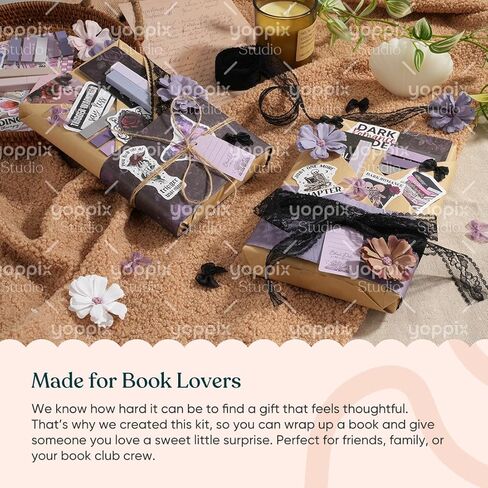 YOPPIX 6 مجموعة تاريخ أعمى مع مجموعة هدايا الكتب، حول موضوع حار هدايا تاريخ الكتاب الأعمى لمحبي الكتب القراء نادي محبي الكتب المكتبية (لا توجد كتب بما في ذلك) in Kuwait