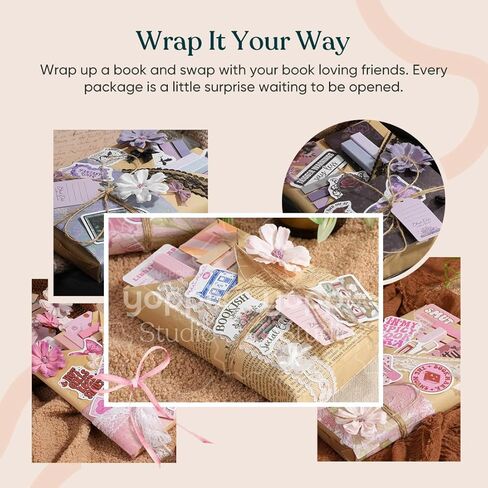 YOPPIX 6 مجموعة تاريخ أعمى مع مجموعة هدايا الكتب، حول موضوع حار هدايا تاريخ الكتاب الأعمى لمحبي الكتب القراء نادي محبي الكتب المكتبية (لا توجد كتب بما في ذلك) in Kuwait