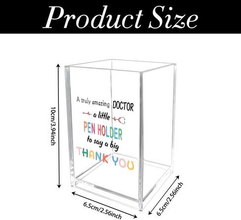 National Doctors Day Gifts Thank You Doctor Gifts for Men Women Doctor Appreciation Gift Christmas Thanksgiving Birthday Retirement Gift for Doctors Male Female Acrylic Pen Holder Pencil Cup in Saudi Arabia