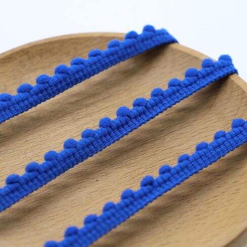 Yalulu 10 Yards Mini Pom Pom Trim Ball Fringe Ribbon Tassel DIY Craft Sewing Accessory for Home Curtain Clothes Pillow Decoration (Dark Green) in Kuwait