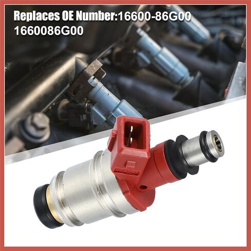 ACROPIX Set of 4 Fuel Injectors 16600-86G00 for Nissan Pickup D21 2.4L I4 1990-1995 Car Parts in Saudi Arabia