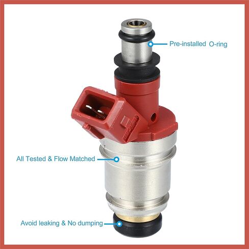 ACROPIX Set of 4 Fuel Injectors 16600-86G00 for Nissan Pickup D21 2.4L I4 1990-1995 Car Parts in Saudi Arabia