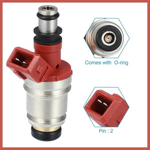 ACROPIX Set of 4 Fuel Injectors 16600-86G00 for Nissan Pickup D21 2.4L I4 1990-1995 Car Parts in Saudi Arabia