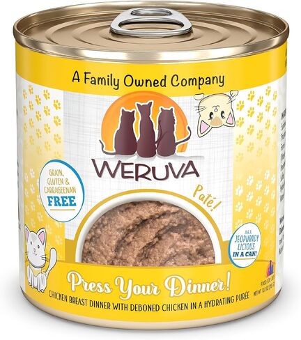 Weruva Wet Cat Food, Big Time Bonus Round Pate Variety Pack, 10oz Can, Pack of 12 in Saudi Arabia