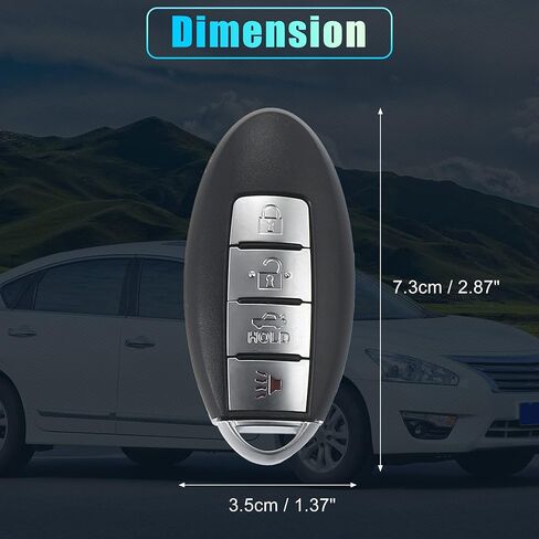 X AUTOHAUX 315 ميجا هرتز KR55WK48903 استبدال القرب الذكي إدراج مفتاح التحكم عن بعد بدون مفتاح لنيسان ألتيما 2007-2012 لنيسان ماكسيما 2009-2014 4 أزرار 46 رقاقة KR55WK49622 in Kuwait